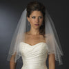 Bridal Wedding Single Layer Elbow Length Pearl & Bugle Beaded Edge Bridal Wedding Veil 174
