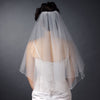Bridal Wedding Single Layer Elbow Length Pearl & Bugle Beaded Edge Bridal Wedding Veil 174