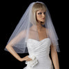 Bridal Wedding Single Layer Elbow Length Pearl & Bugle Beaded Edge Bridal Wedding Veil 174