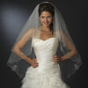 Single Layer Fingertip Bridal Wedding Veil (V 2012)