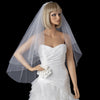 Two Tier Fingertip Bridal Wedding Veil with Exquisite Crystal & Pearl Accented Edge 2020