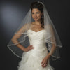 Fingertip 2 Layer 30" and 36" with Chiffon Edge Bridal Wedding Veil (V 2023)