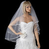Fingertip 2 Layer 30" and 36" with Chiffon Edge Bridal Wedding Veil (V 2023)