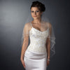 Double Layer Fingertip Length Cut Edge with Pearls, Bugle Beads & Sequins Bridal Wedding Veil 2496 F