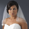 2 Layer 20" and 22" Embroidered Shoulder Length Bridal Wedding Veil 510