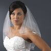 2 Layer 20" and 22" Embroidered Shoulder Length Bridal Wedding Veil 510