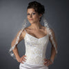 Intricate Single Layer Bridal Wedding Veil with Flower Embroidery Edge 591