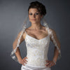 Intricate Single Layer Bridal Wedding Veil with Flower Embroidery Edge 591
