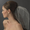 Single Tier Fine Birdcage Face Bridal Wedding Veil Scattered with Pearls 501