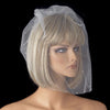 Single Tier Fine Birdcage Face Bridal Wedding Veil Scattered with Pearls 501