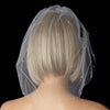 Single Tier Fine Birdcage Face Bridal Wedding Veil Scattered with Pearls 501