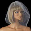 Single Tier Fine Birdcage Face Bridal Wedding Veil Softly Scattered with Rhinestones 502