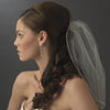 Single Layer Fine Birdcage Face Bridal Wedding Veil with Glistening Rhinestone Edge 503