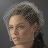 Plain Single Layered French Netting Birdcage Face Bridal Wedding Veil 900