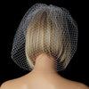 Plain Single Layered French Netting Birdcage Face Bridal Wedding Veil 900