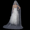 Bridal Wedding Rattail Satin Corded Edge Bridal Wedding Veil VR