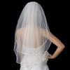 Bridal Wedding Rattail Satin Corded Edge Bridal Wedding Veil VR