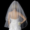 Bridal Wedding Rattail Satin Corded Edge Bridal Wedding Veil VR