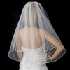 Bridal Wedding Satin Ribbon Edge Bridal Wedding Veil VS 1/8
