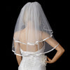 Bridal Wedding Satin Ribbon Edge Bridal Wedding Veil VS 1/8