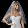 *Bridal Wedding Shimmer Rattail Satin Corded Edge Bridal Wedding Veil VSH R