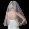 *Bridal Wedding Shimmer Rattail Satin Corded Edge Bridal Wedding Veil VSH R
