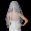 *Bridal Wedding Shimmer Rattail Satin Corded Edge Bridal Wedding Veil VSH R