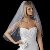*Bridal Wedding Shimmer Rattail Satin Corded Edge Bridal Wedding Veil VSH R