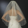 *Bridal Wedding Shimmer Rattail Satin Corded Edge Bridal Wedding Veil VSH R