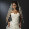 *Bridal Wedding Shimmer Rattail Satin Corded Edge Bridal Wedding Veil VSH R