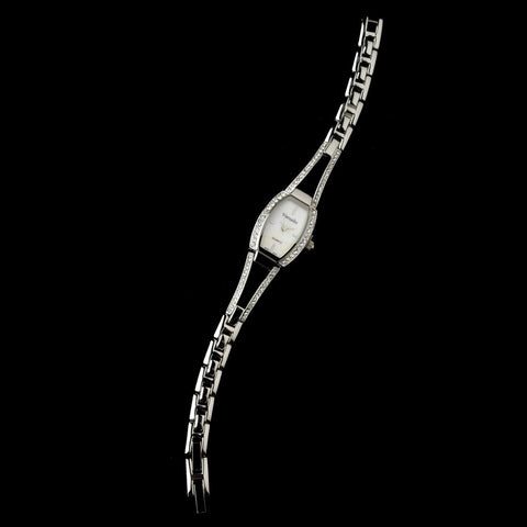 Silver Clear Rhinestone Watch 29