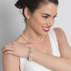 Gold Ivory Pearl Bridal Wedding Necklace 6001