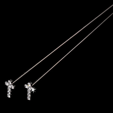 Bridal Wedding Bouquet Jewelry BQ Cross 5 (set of 2)