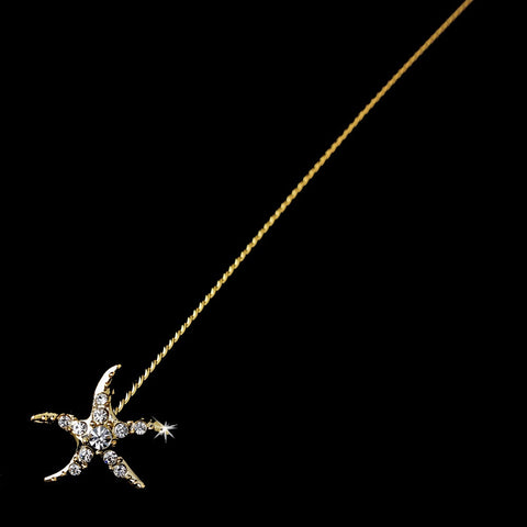 Starfish Bridal Wedding Bouquet Jewelry