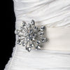 Elegant Vintage Crystal Bridal Wedding Hair Pin for Bridal Wedding Hair or Gown Bridal Wedding Brooch 10 Antique Silver Clear