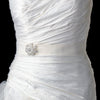 Silver Clear Rhinestone Bridal Wedding Brooch 3167