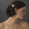 Silver Rhinestone Starfish Bridal Wedding Beach Bridal Wedding Brooch 3177
