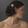 Silver Rhinestone Starfish Bridal Wedding Beach Bridal Wedding Brooch 3177