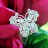Crystal Butterfly Bridal Wedding Bouquet Jewelry BQ-Butterfly-Large