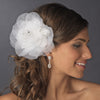* Precious Dahlia Flower Bridal Wedding Hair Accessory with Genuine Swarovski Crystals 1134