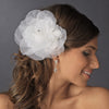 * Precious Dahlia Flower Bridal Wedding Hair Accessory with Genuine Swarovski Crystals 1134