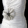 * White Feather Bridal Wedding Brooch 132