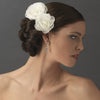Elegant Bridal Wedding Hair Clip Pair - Bridal Wedding Hair Clip 404 with Bridal Wedding Brooch Pin