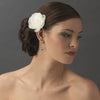 Elegant Bridal Wedding Hair Clip Pair - Bridal Wedding Hair Clip 404 with Bridal Wedding Brooch Pin