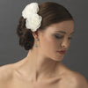 Elegant Bridal Wedding Hair Clip Pair - Bridal Wedding Hair Clip 404 with Bridal Wedding Brooch Pin