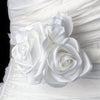 Triple Flower Bridal Wedding Hair Clip 412 with Bridal Wedding Brooch Pin