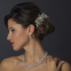 Rhinestone & Pearl Vintage Bridal Wedding Hair Comb 599