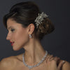 Rhinestone & Pearl Vintage Bridal Wedding Hair Comb 599