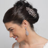 Rhodium Rhinestone Clear or Pearl stones Swirl Bridal Wedding Hair Comb 721 or 722