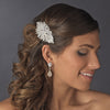 Vintage Crystal, Rhinestone & Pearl Bridal Wedding Hair Comb 585